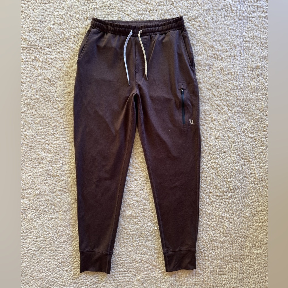 Vuori Men's Sunday Performance Jogger Pants S Burnt Sienna Heather